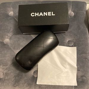 Chanel sunglasses leather case